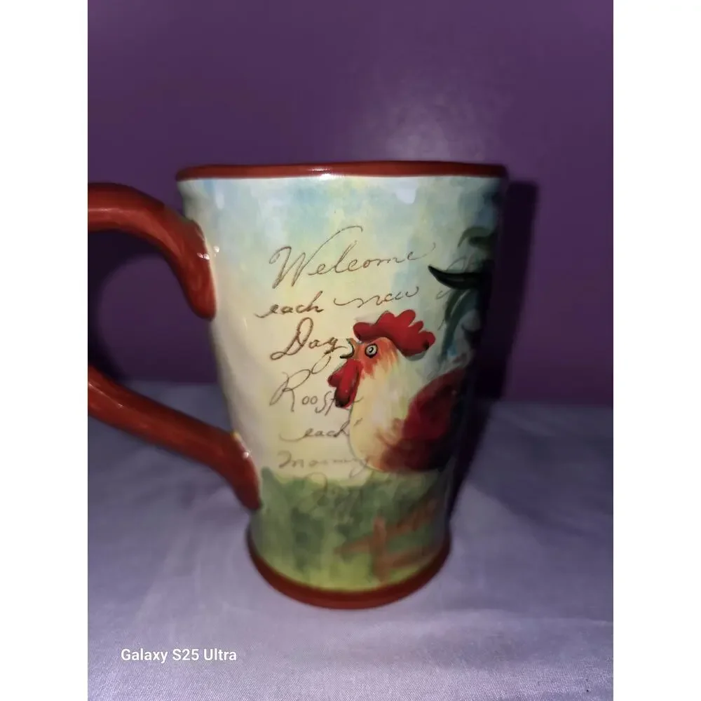 Ceramic Mug, Certified International Rustic Rooster Collection by Susan Winget